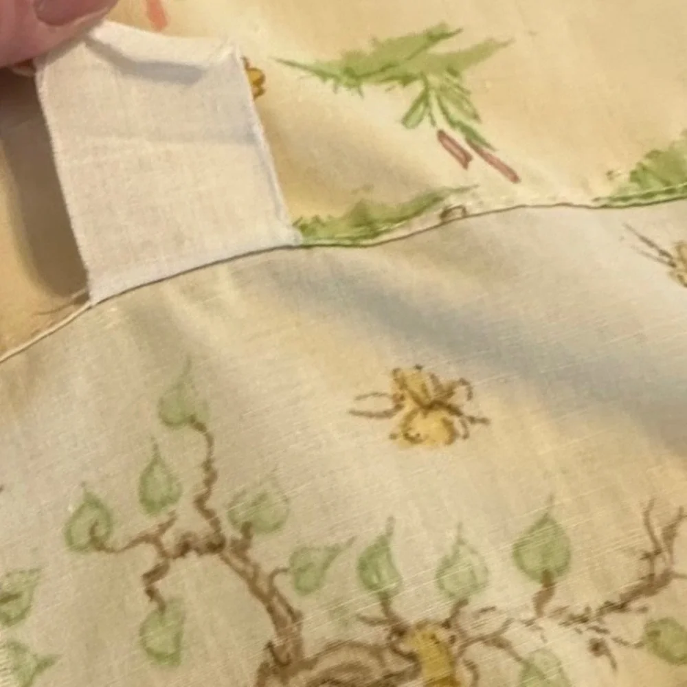 Vintage Betsey Clark‎ Flat Sheet 64x94 Children Cottagecore Quilt Craft Fabric